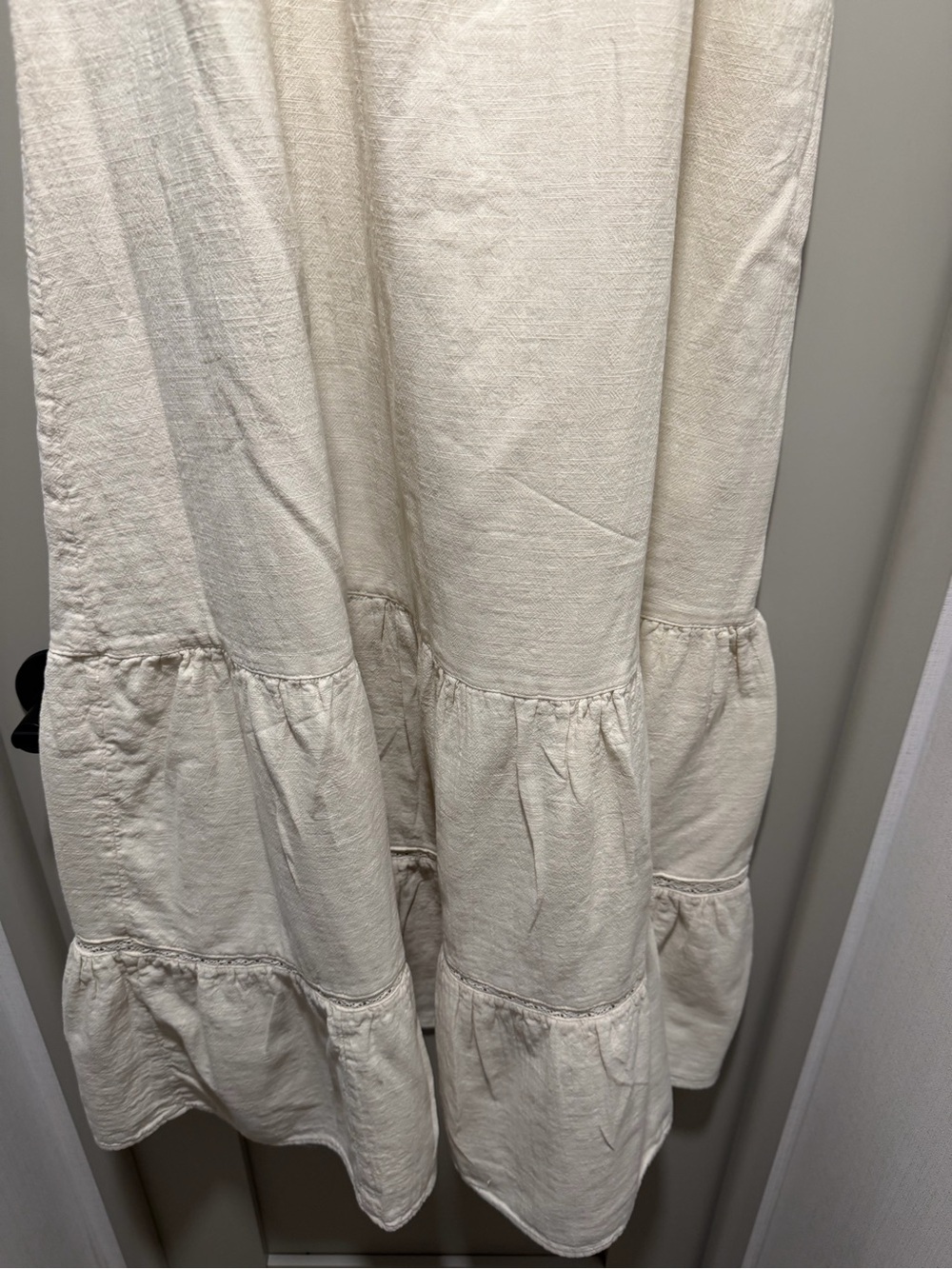 Billabong Cream Boho Tiered Maxi Dress - Picture 5 of 10